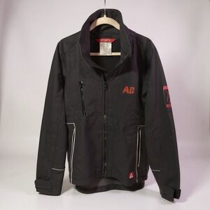Strata‎ ABB Jacket Mens 2XL Black Full Zip Windbreaker Workwear Coat